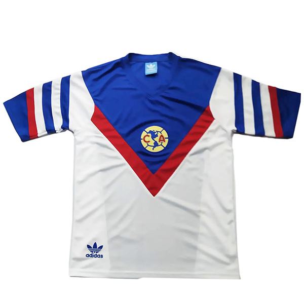 Club America away retro soccer jersey maillot match men's 2ed sportwear football shirt 1987