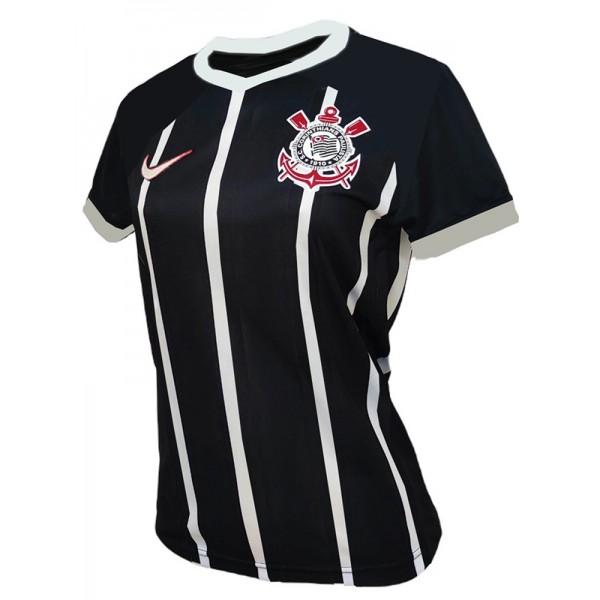 Corinthians away female jersey women's second soccer uniform sportswear football tops sport shirt 2023-2024