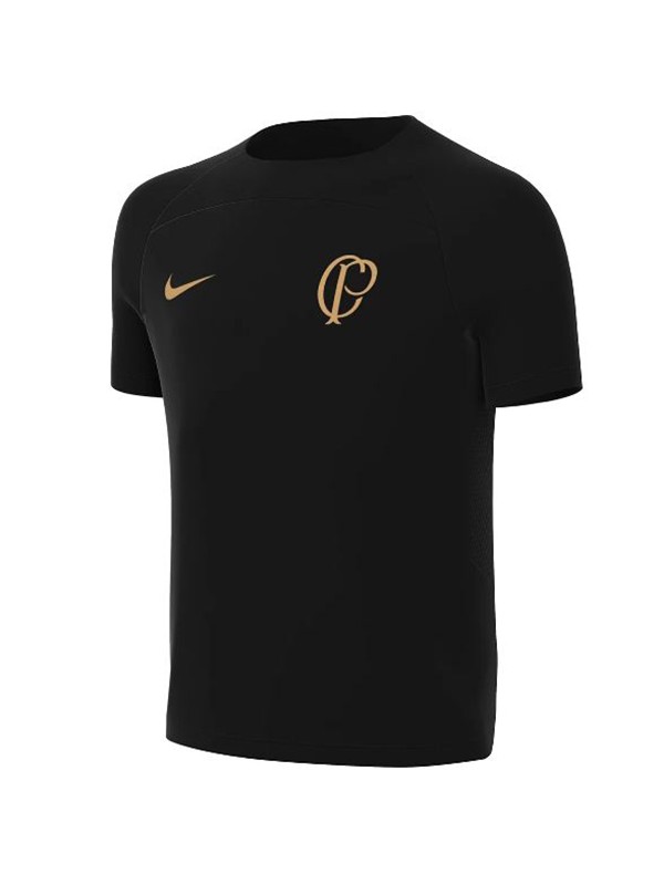 Corinthians training jersey soccer uniform men's per-match sportswear football black tops sport shirt 2023-2024