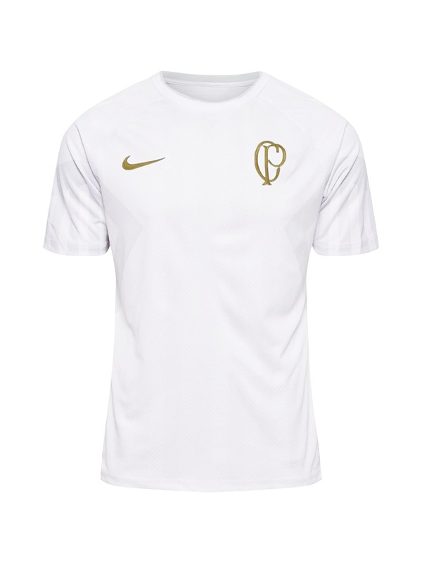 Corinthians training jersey soccer uniform men's per-match sportswear football white tops sport shirt 2023-2024