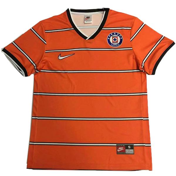 Cruz azul retro soccer jersey orange maillot match men's sportwear football shirt 1997-1998