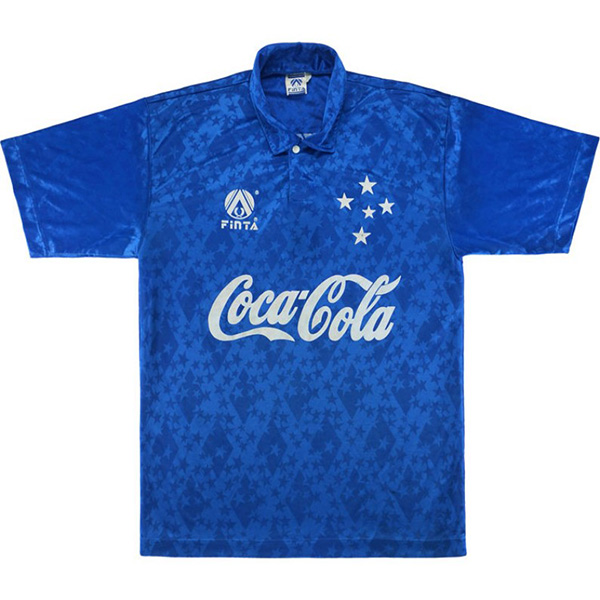 Cruzeiro home retro jersey soccer uniform men's first football kit sports top shirt 1994-1995