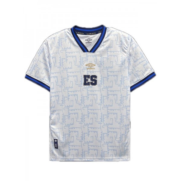 El Salvador away jersey soccer uniform white kit men's second sportswear football top sports shirt 2023-2024