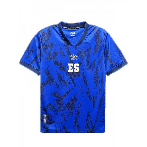 El Salvador home jersey soccer uniform blue kit men's first sportswear football top sports shirt 2023-2024