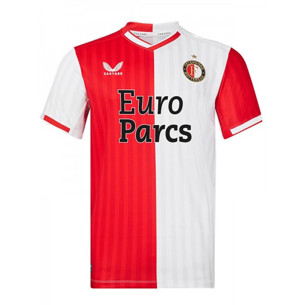Feyenoord Rotterdam home jersey soccer uniform men's first football kit sports top shirt 2023-2024