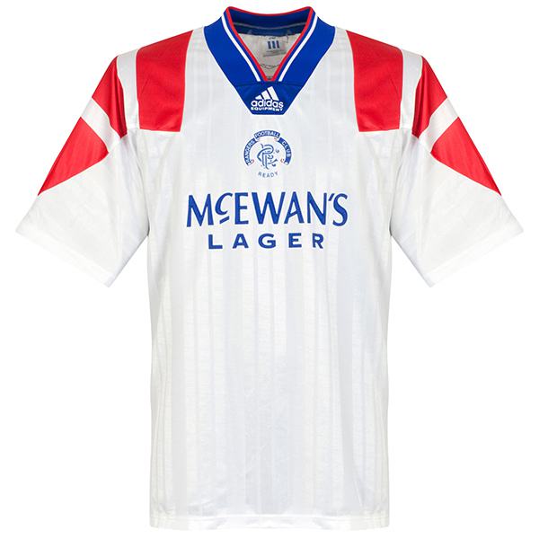 Rangers away retro soccer jersey maillot match men's 1st sportwear football shirt 1992-1994