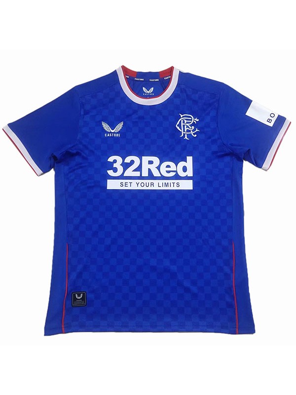 Rangers home jersey soccer uniform men's first sportswear football top shirt 2022-2023
