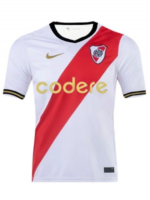 River Plate home jersey soccer uniform men's first sportswear football kit top shirt 2024-2025