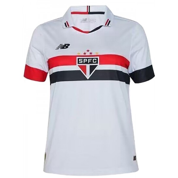 São Paulo home jersey soccer uniform men's first sportswear football kit top shirt 2024-2025