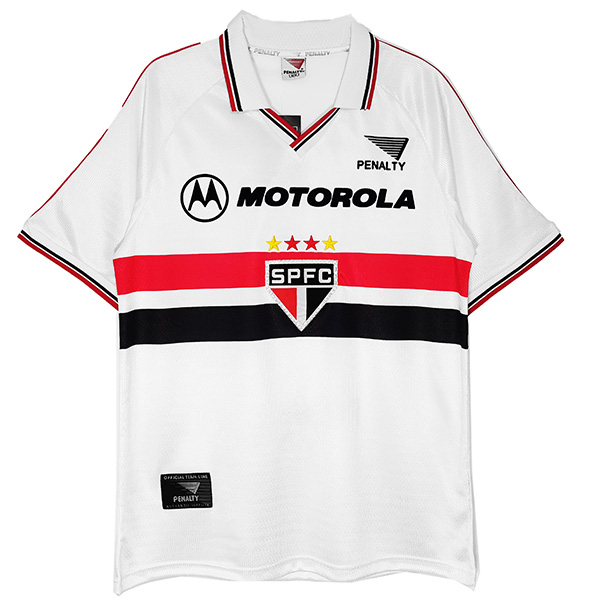 São Paulo home retro jersey men's first uniform football tops sport soccer shirt 2000-2001