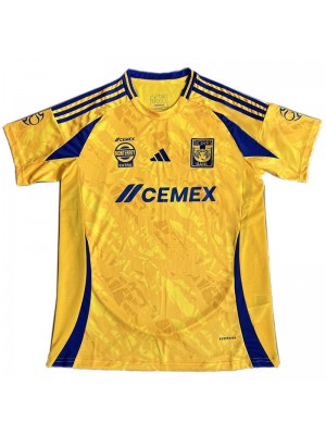 Tigres home jersey first soccer kit men's sportswear football uniform tops sports shirt 2024-2025