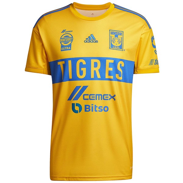 Tigres home jersey soccer uniform men's first sportswear football kit tops sport shirt 2023-2024