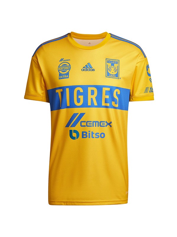 Tigres home jersey soccer uniform men's first sportswear football kit tops sport shirt 2023-2024