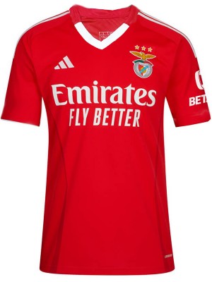 Benfica home jersey soccer uniform men's first sports football kit top shirt 2024-2025