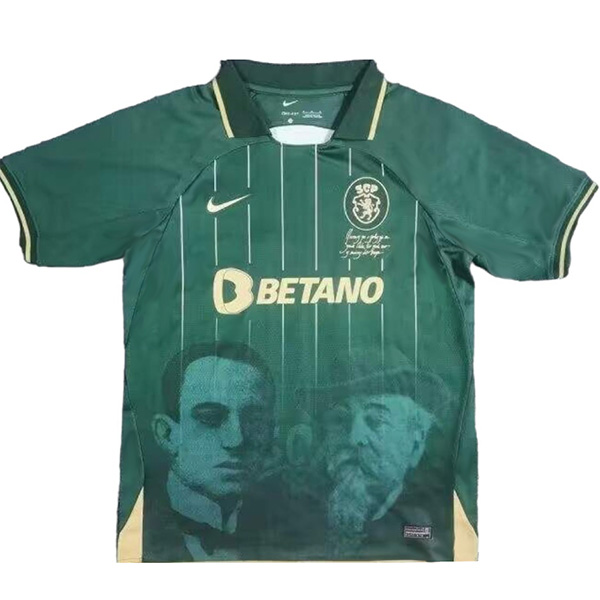 Sporting CP lisbon jersey soccer uniform men's green sportswear football kit tops sport shirt 2024-2025