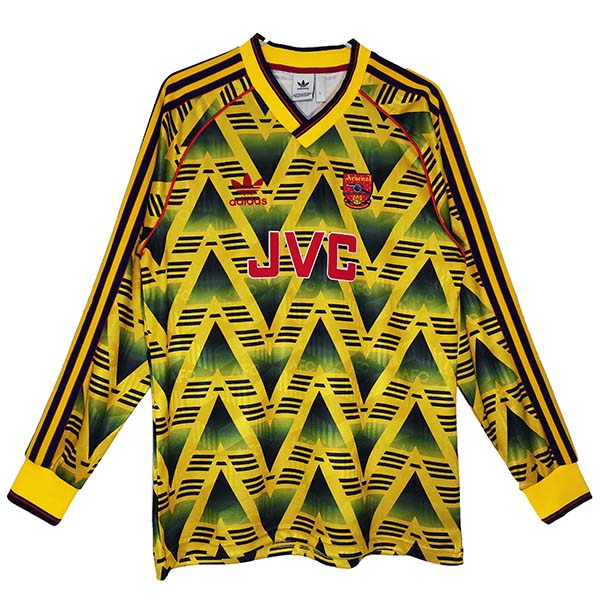 Arsenal away jersey retro soccer uniform men's second kit football top shirt 1991-1993