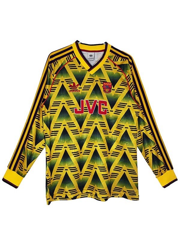 Arsenal away jersey retro soccer uniform men's second kit football top shirt 1991-1993