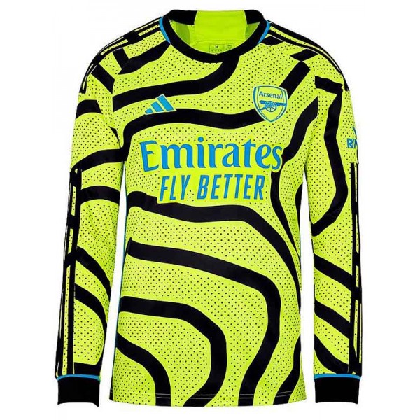 Arsenal away long sleeve jersey soccer uniform men's second sportswear football kit top shirt 2023-2024
