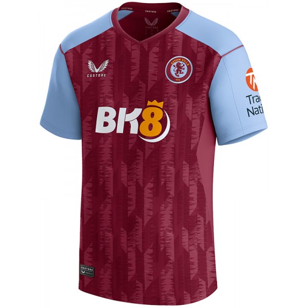 Aston Villa home jersey soccer uniform men's first football kit sports top shirt 2023-2024