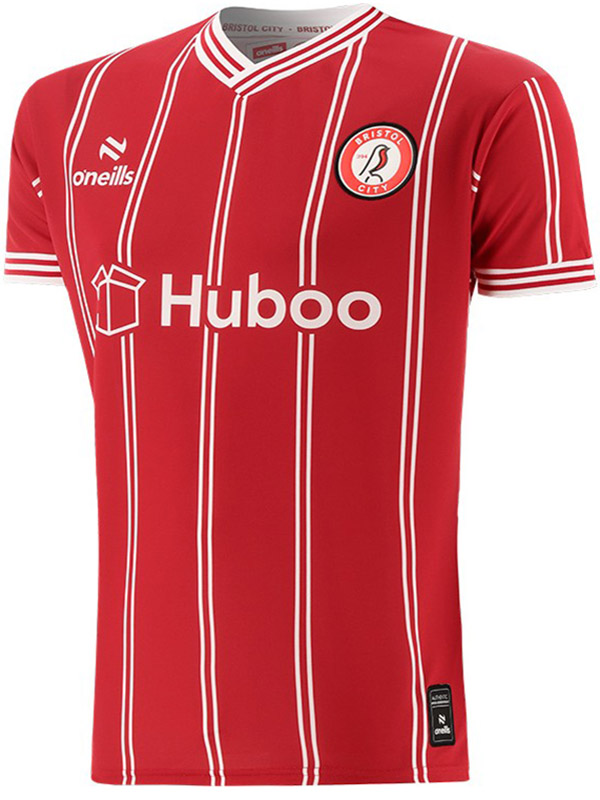 Bristol City home jersey soccer uniform men's first football kit sports top shirt 2023-2024