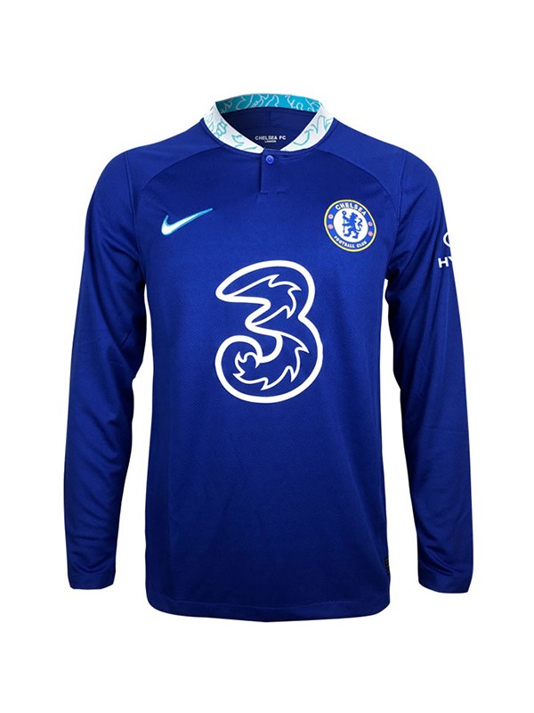 Chelsea home long sleeve jersey soccer uniform men's first football kit sports tops shirt 2022-2023