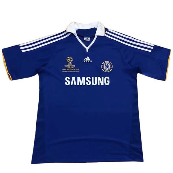 Chelsea home retro soccer jersey match men's first sportswear football shirt 2007-2008