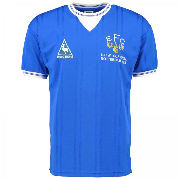 Everton home retro jersey soccer uniform men's first football top shirt 1985-1986