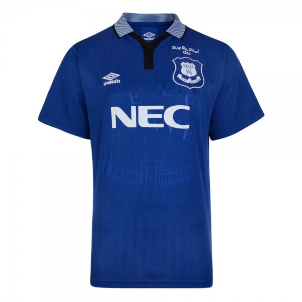 Everton home retro soccer jersey maillot match men's 1st sportwear football shirt 1995-1996