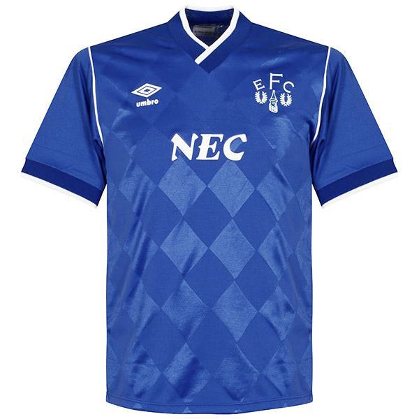 Everton home vintage retro jersey soccer shirt match men's first sportswear football shirt 1986-1987