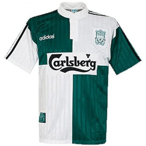 Liverpool away retro soccer jersey maillot match men's 2ed sportwear football shirt 1995-1996