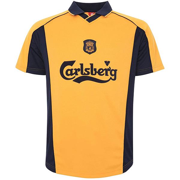 Liverpool away retro soccer jersey maillot match men's 2ed sportwear football shirt 2000-2001