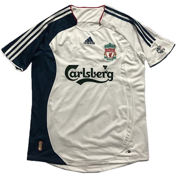 Liverpool away retro soccer jersey maillot match men's 2ed sportwear football shirt 2006-2007