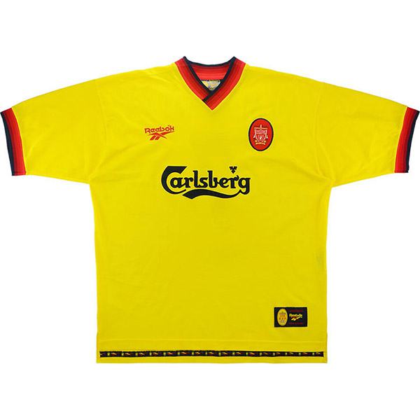 Liverpool away retro soccer jersey maillot match men's second sportwear football shirt 1997-1998
