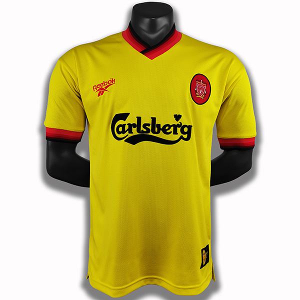 Liverpool away retro soccer jersey maillot match men's second sportwear football shirt 1998-1999