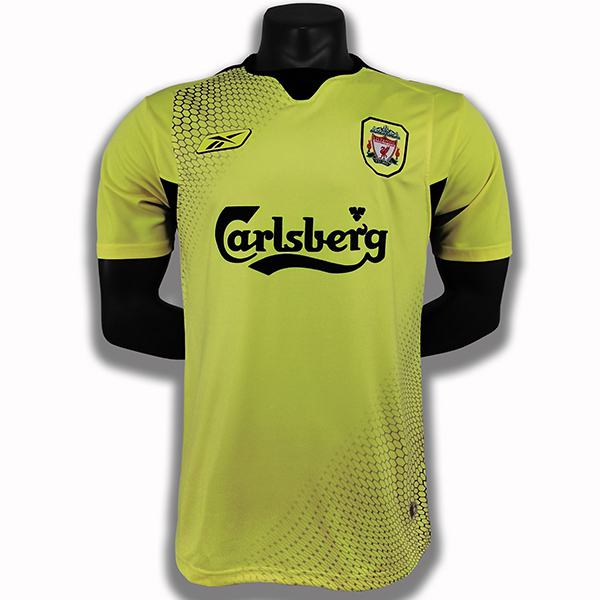 Liverpool away retro soccer jersey maillot match men's second sportwear football shirt 2004-2005