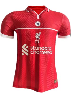 Liverpool converse all star jersey red soccer uniform men's first football kit tops sport shirt 2024-2025