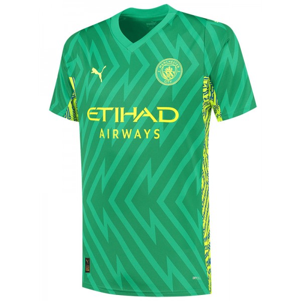 Manchester city goalkeeper jersey soccer uniform men's green football kit tops sport shirt 2023-2024