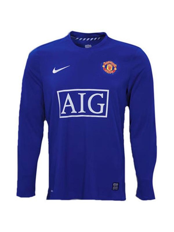 Manchester united away long sleeve retro jersey 07/08