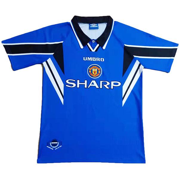 Manchester united away retro jersey soccer match men's second sportswear football shirt 1996-1997