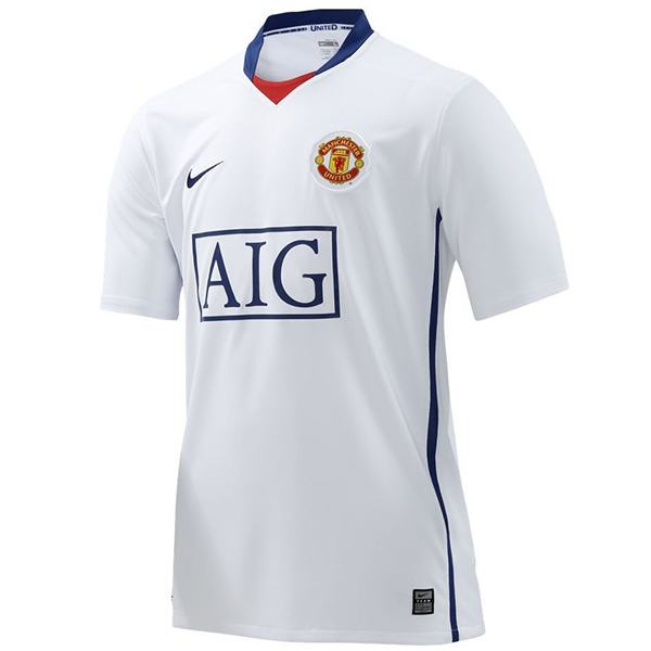 Manchester united away retro jersey soccer match men's second sportswear football shirt 2008-2009