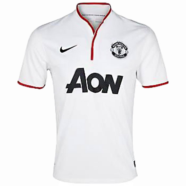 Manchester united away retro jersey soccer uniform men's second football tops sport shirt 2013-2014