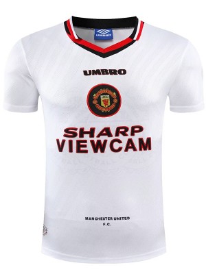 Manchester united away retro jersey vintage soccer uniform men's second sportswear football shirt 1996-1997