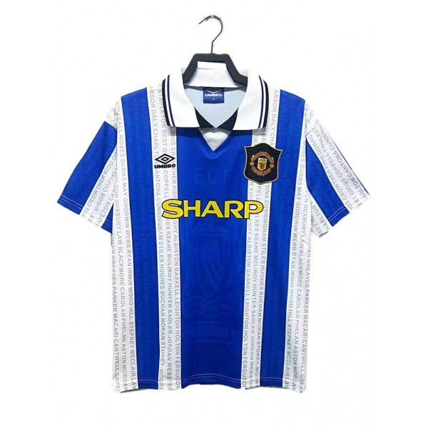 Manchester united away retro soccer jersey maillot match men's second sportswear football shirt 1994-1996