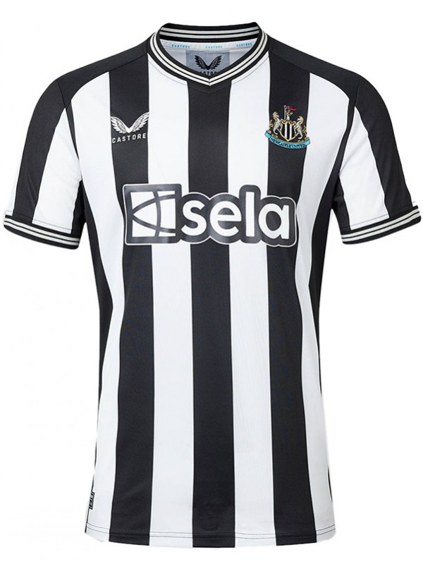 Newcastle home jersey soccer uniform men's first football kit sports top shirt 2023-2024