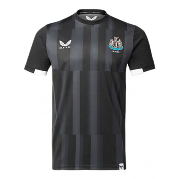 Newcastle united 130 years anniversary collection jersey soccer uniform men's black football kit top sports shirt 2023-2024
