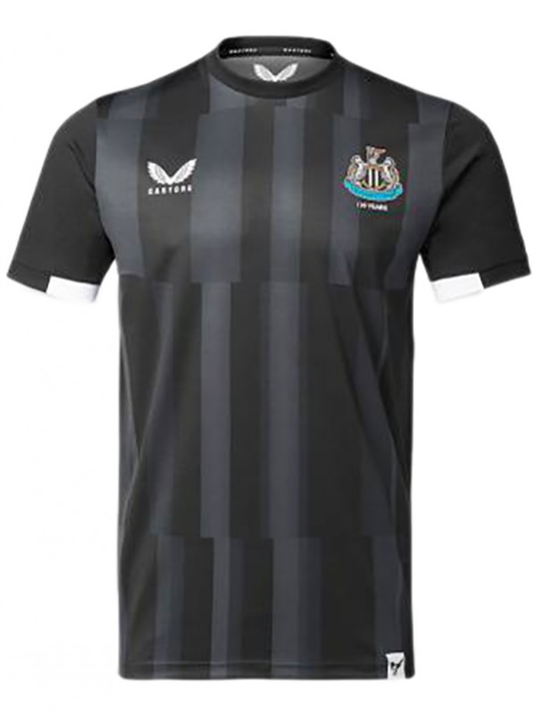 Newcastle united 130 years anniversary collection jersey soccer uniform men's black football kit top sports shirt 2023-2024