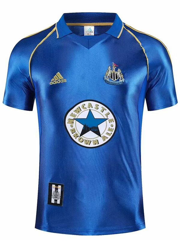 Newcastle United away retro jersey soccer uniform men's first football tops shirt 1998-1999