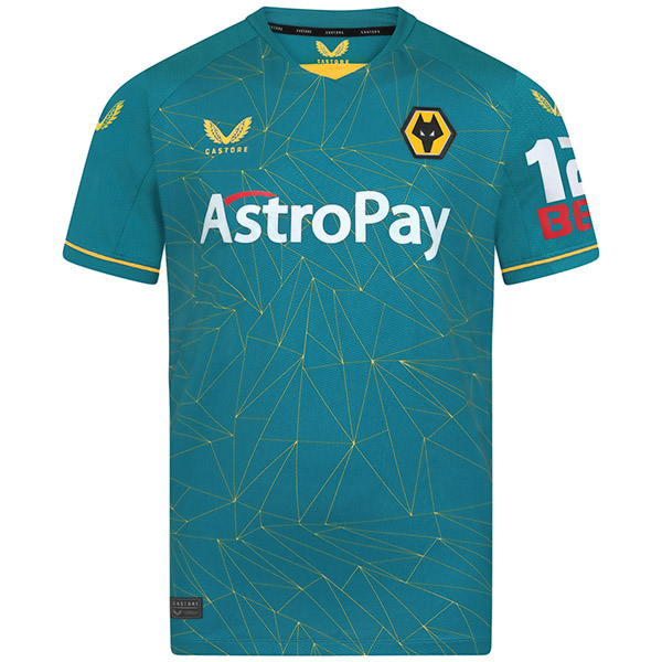 Wolverhampton Wanderers away jersey men's second uniform sportswear football kit tops sport soccer shirt 2022-2023