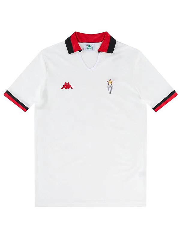 AC milan away jersey soccer uniform men's second sportswear football kit top shirt 1989-1990