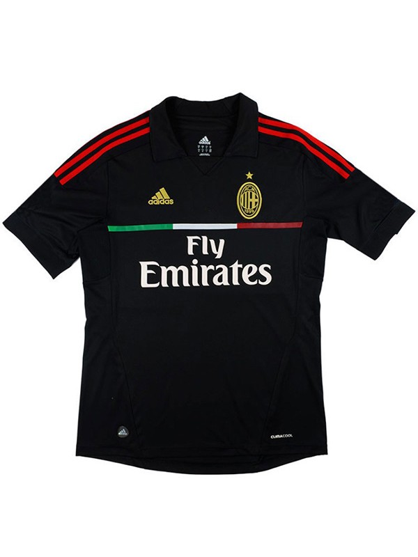 AC milan third retro jersey 3rd soccer kits men's football uniform tops sports shirt 2011-2012